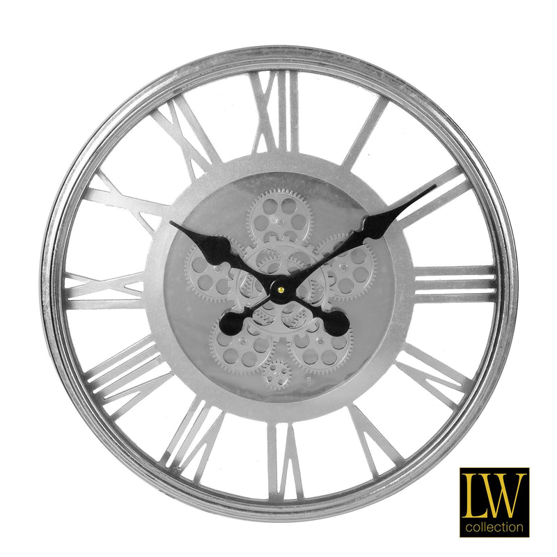 Horloge Victoria Argent 53cm