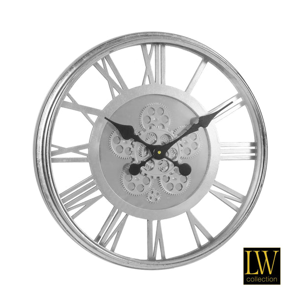 Clock Victoria Silver 53cm