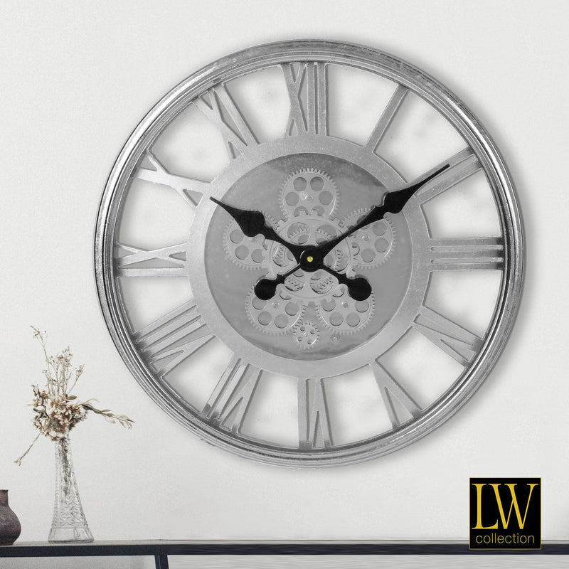 Horloge Victoria Argent 53cm