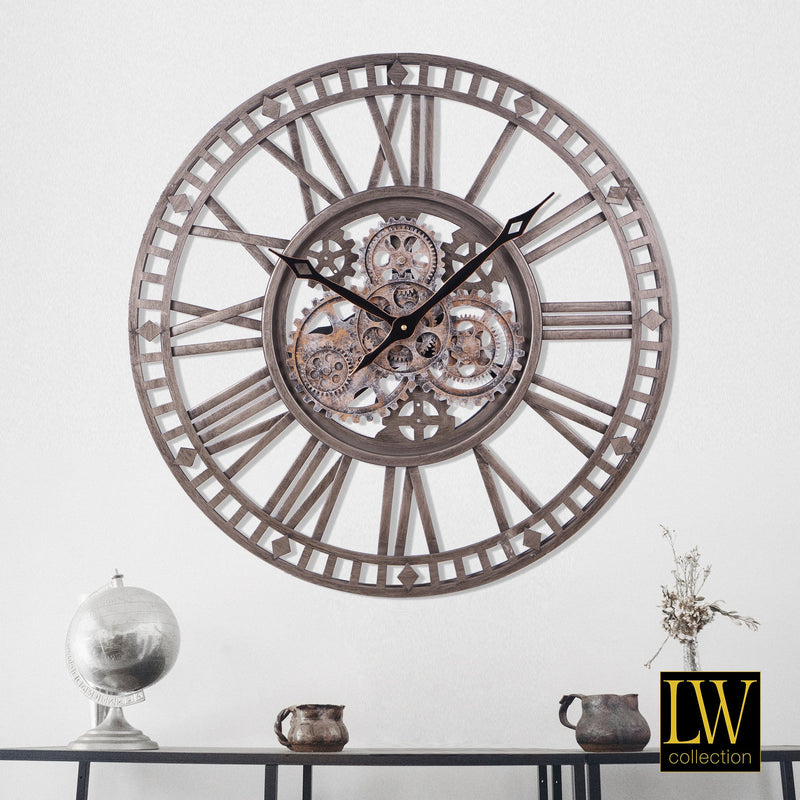 Clock Carmen silver 60cm