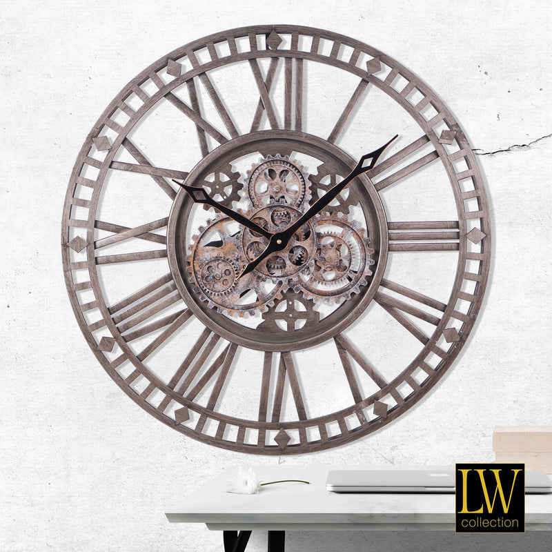 Clock Carmen silver 60cm