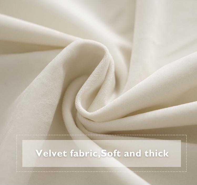 Curtains off-white Velvet Ready-made 290x270cm