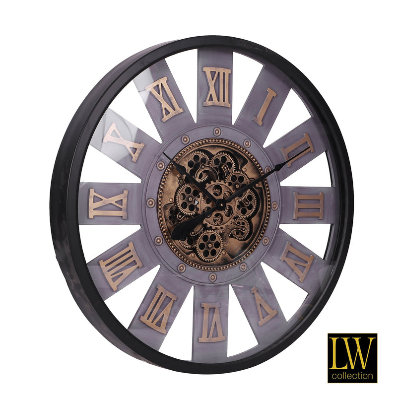 Horloge Adela noire 80cm