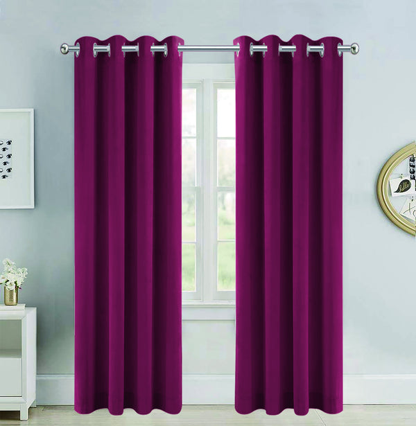 Curtains Red velvet ready 140X270CM