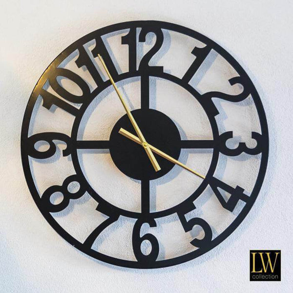 Clock XL Jannah black 80cm