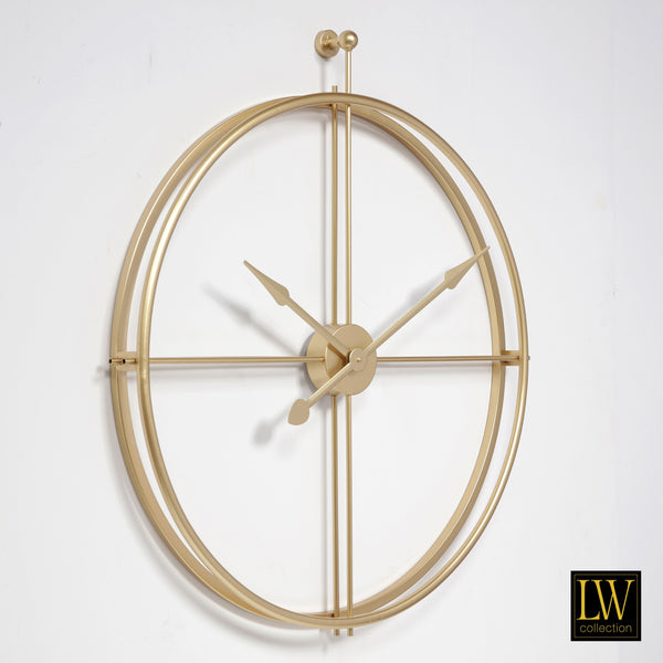 Clock XL Alberto gold 80cm