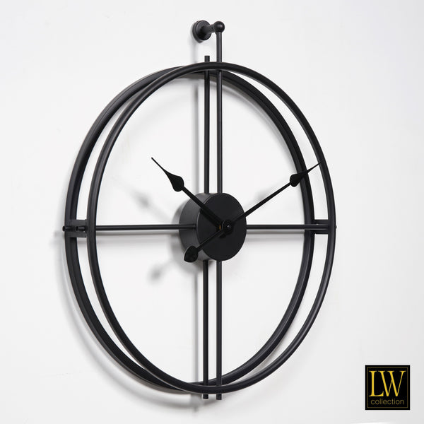Clock Alberto black 52cm