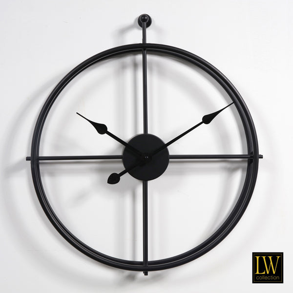 Clock Alberto black 52cm