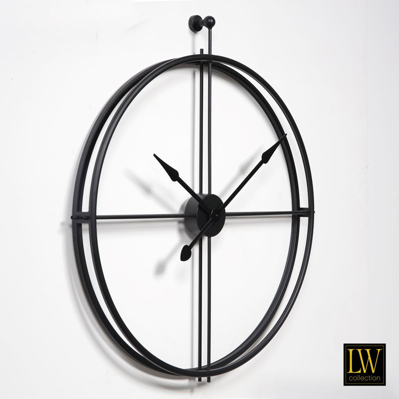 Uhr XL Alberto schwarz 80cm