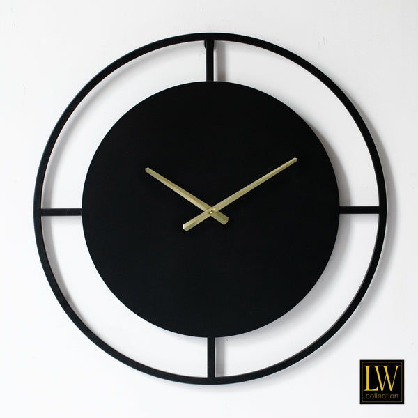 Wall clock Danial black 60cm