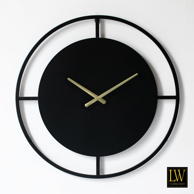 Horloge murale Danial noir 60cm