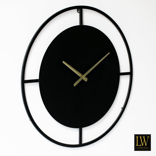 Wall clock Danial black 60cm