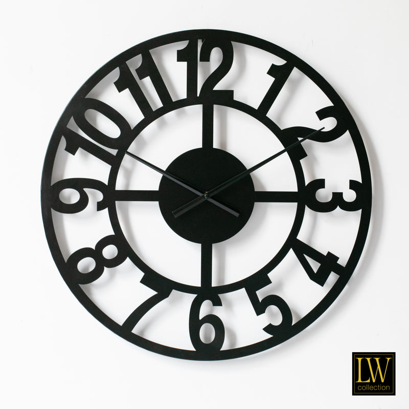 Uhr Jannah schwarz 60cm