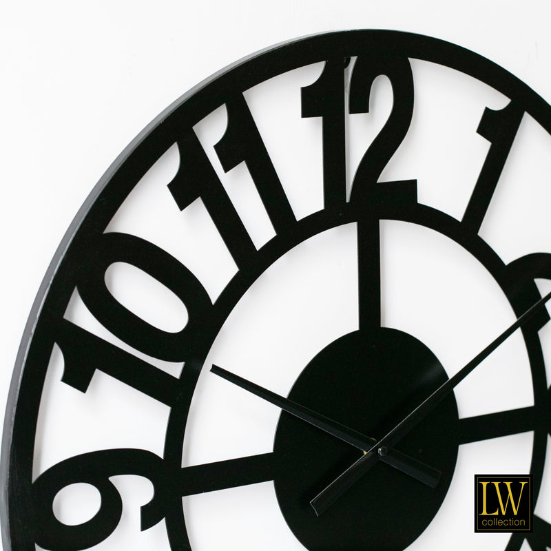 Uhr Jannah schwarz 60cm
