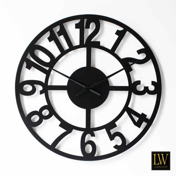 Horloge Jannah noire 80cm