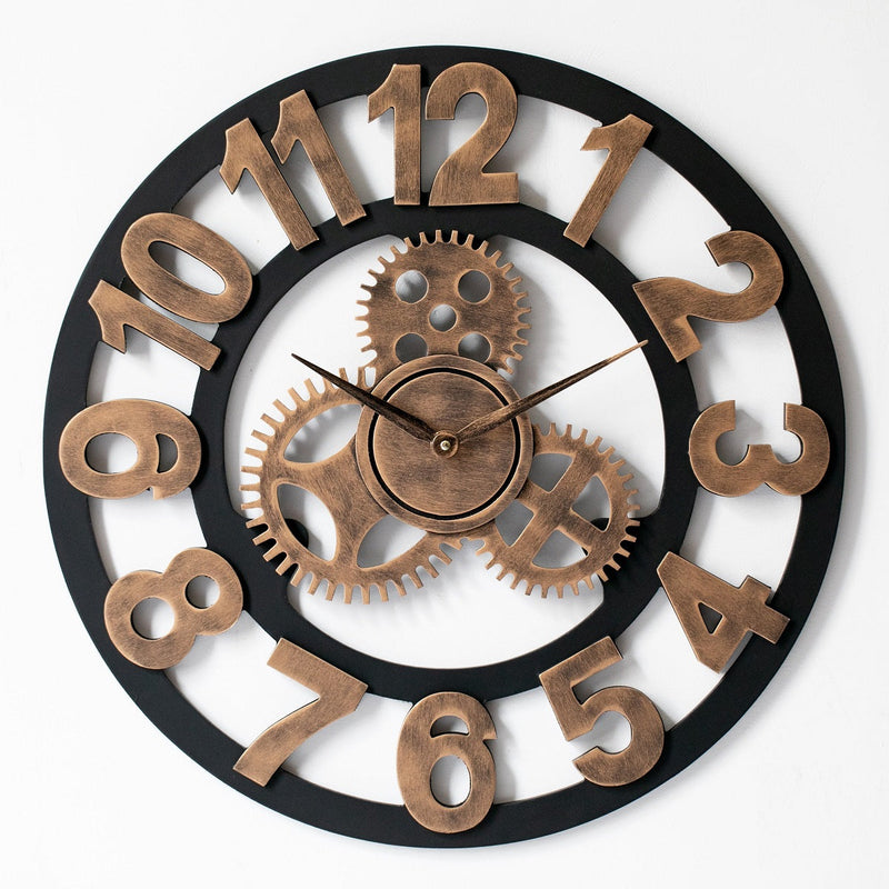 Horloge murale Levi bronze chiffres 40cm