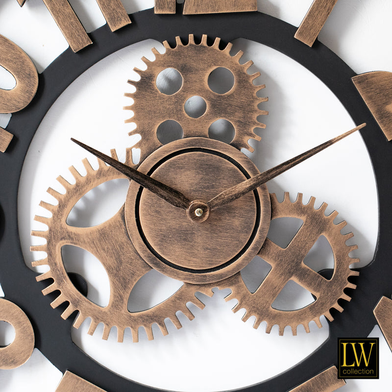 Horloge Levi bronze chiffres 60cm