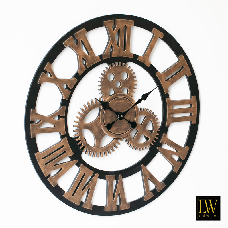 Horloge XL Levi bronze grec 80cm