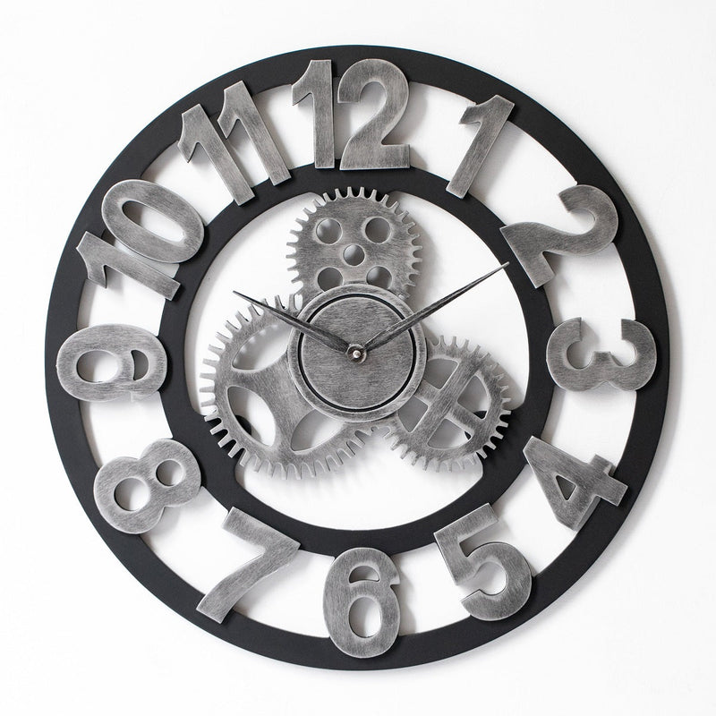 Horloge murale Levi chiffres gris 40cm