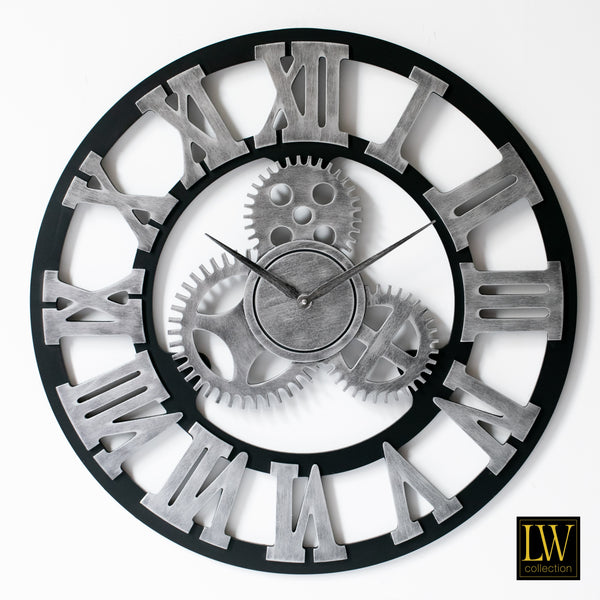 Clock XL Levi gray greek 80cm