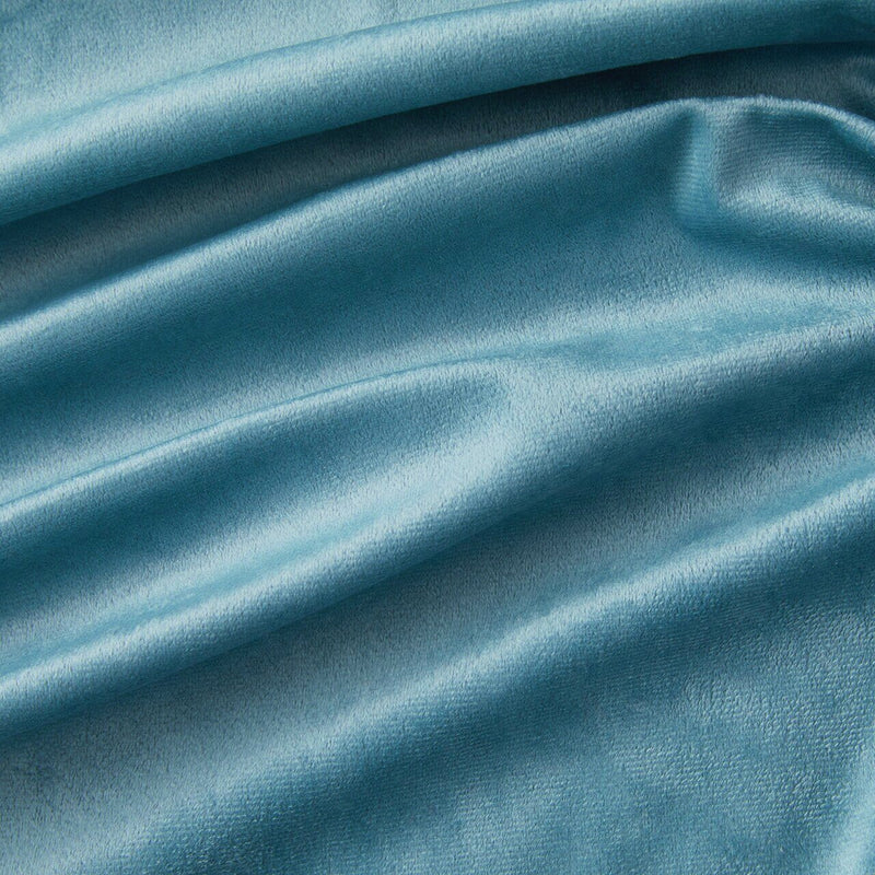Gordijnen Turquoise Velvet Kant en klaar 140x175cm