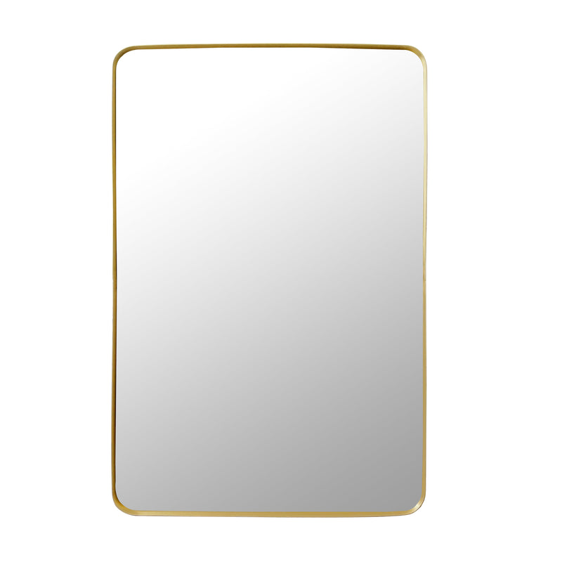 Miroir mural doré rectangle 61x91 cm métal