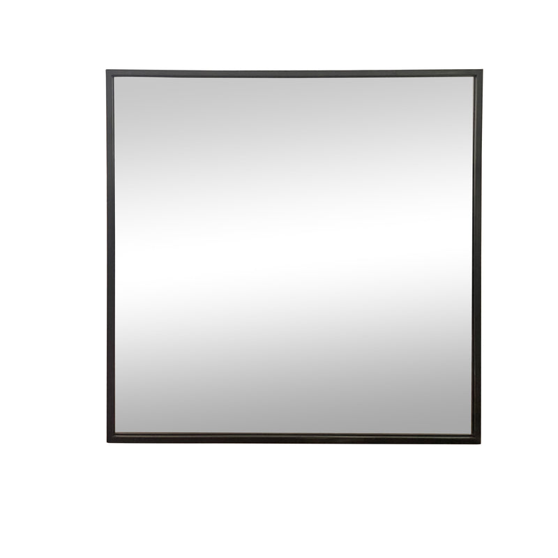Wandspiegel schwarz quadratisch 80x80 cm Metall