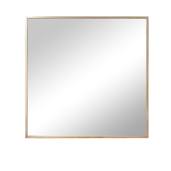 Wall mirror gold square 80x80 cm metal