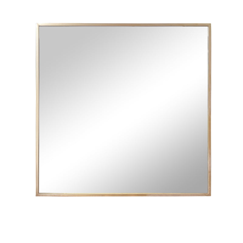 Miroir mural doré carré 80x80 cm métal