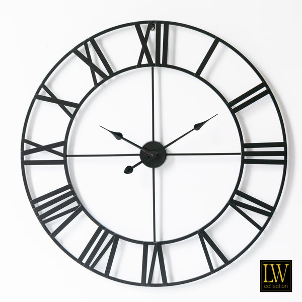 Uhr XL Olivier schwarz 80cm