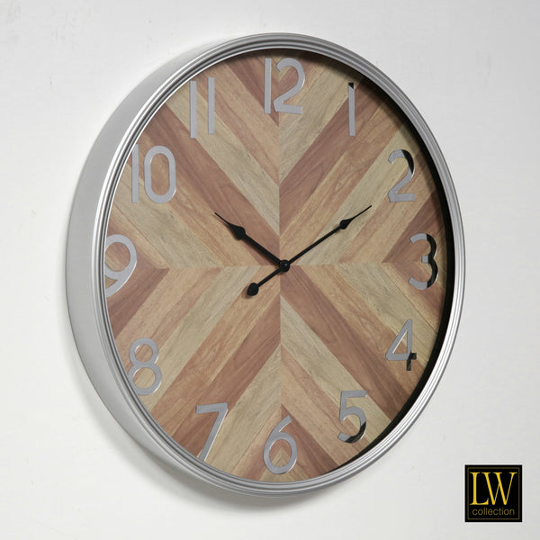 Clock Saylor silver 60cm