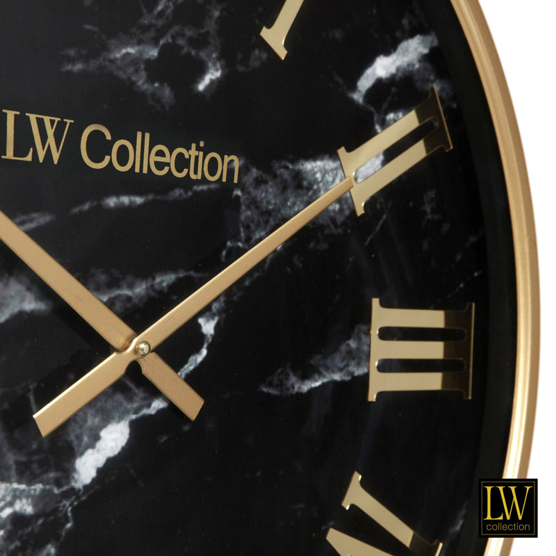 Horloge Sierra marbre doré 80cm