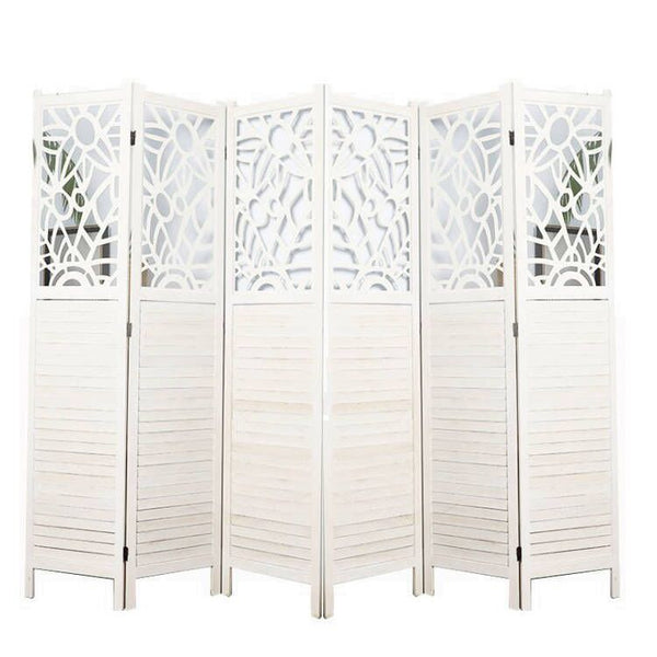 Room divider 6 panels white 170X240CM - paravent - partition wall ready