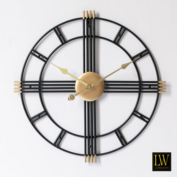 Clock William black 60cm