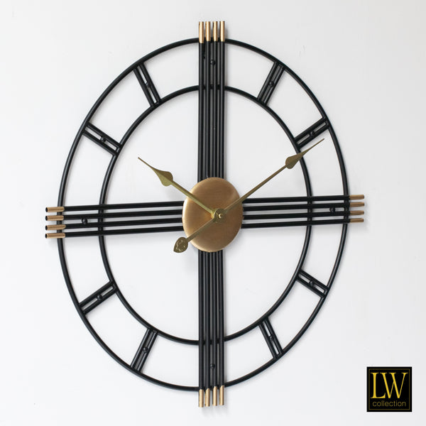 Clock William black 60cm