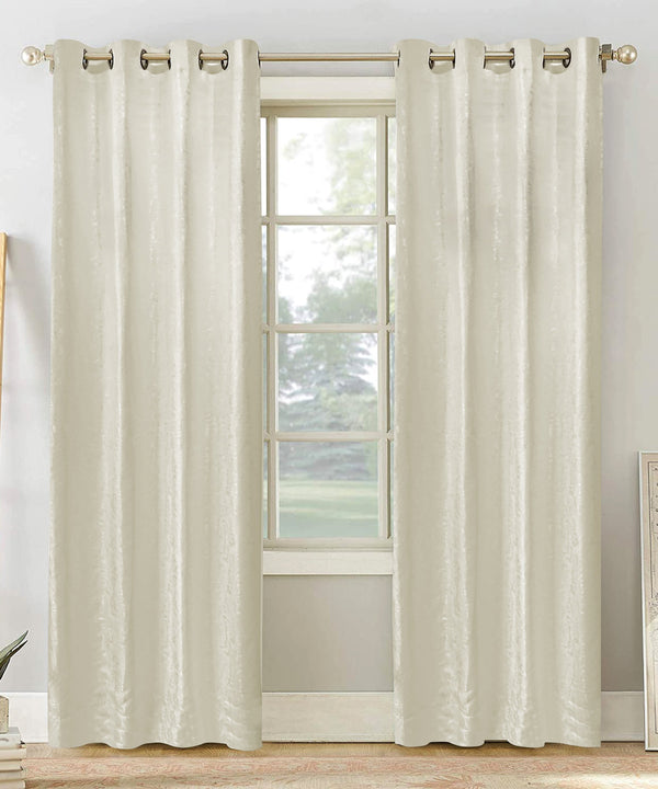 Curtains White Chenille Ready-made 290x245cm