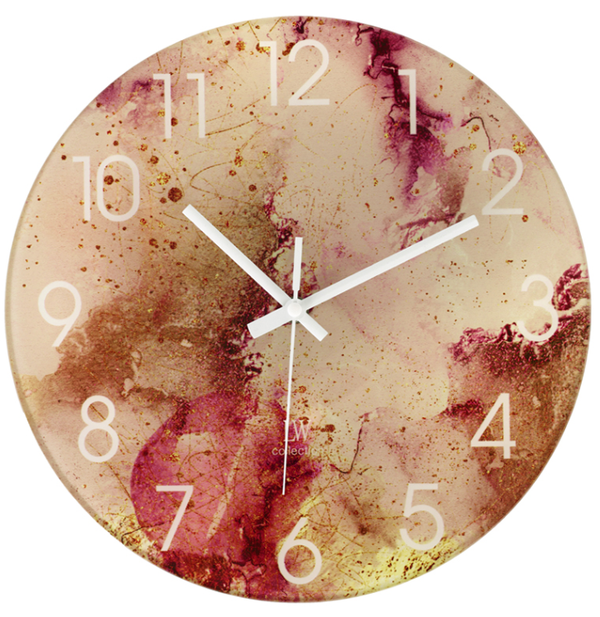 Keukenklok Vince zandkleurig 30cm - Wandklok stil uurwerk