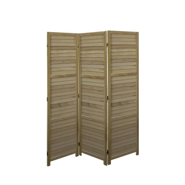 Room divider 3 panels Natural wood 170x120cm ready